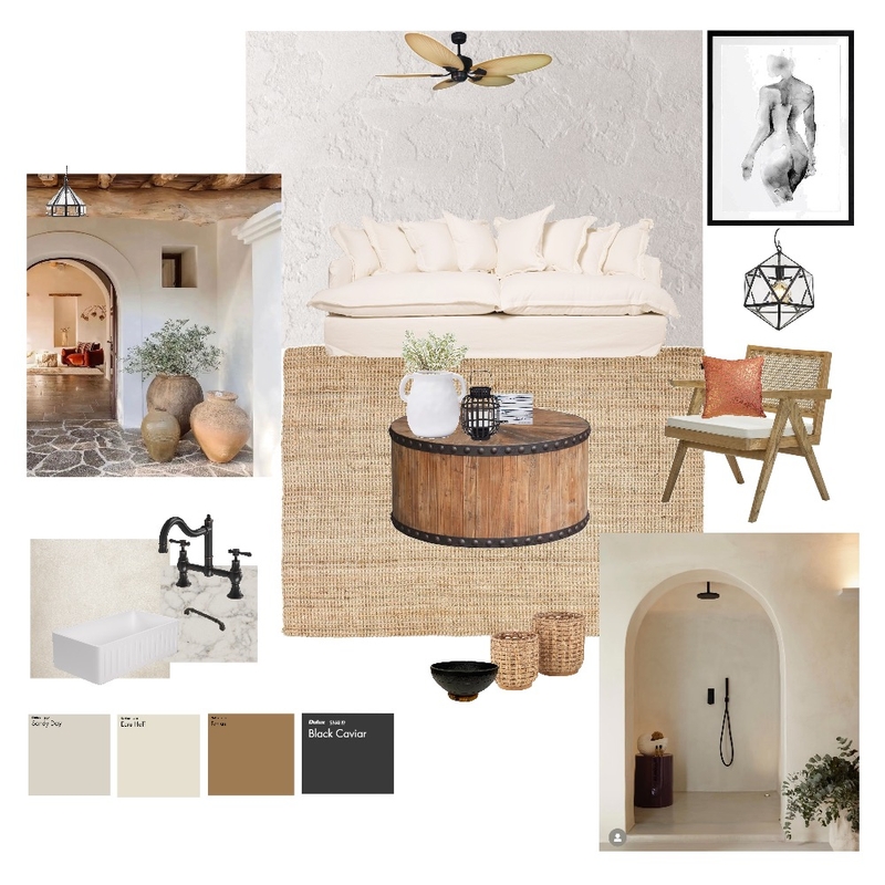 Mediterranean Fusion Mood Board by Dressed AU Maison on Style Sourcebook