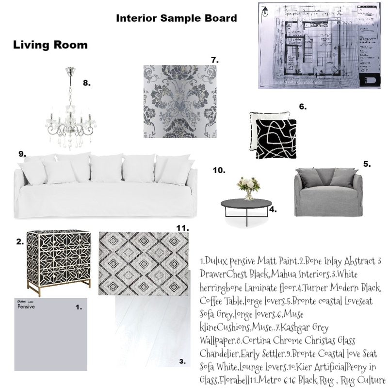 Living Room Mood Board by Dawn Holton on Style Sourcebook