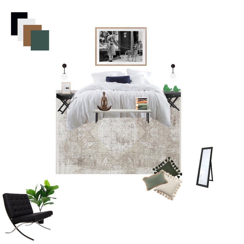 Monochromatic Bedroom Mood Board by byjuanitalvarez on Style Sourcebook