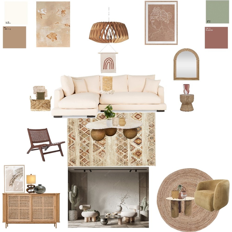 boha Mood Board by MOSS on Style Sourcebook