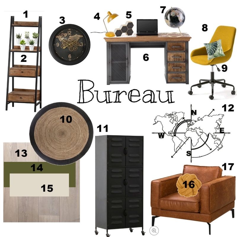 Moodboard bureau Mood Board by @DesignerTiff on Style Sourcebook