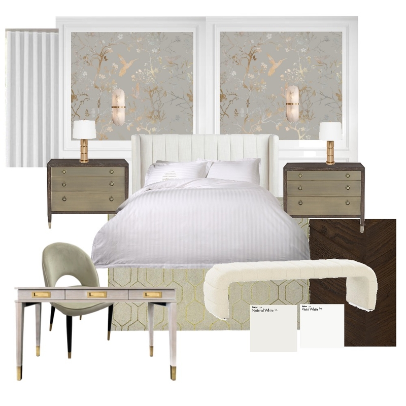 Boutique Hotel Style Master Bedroom Mood Board by Pase & Co Designs on Style Sourcebook