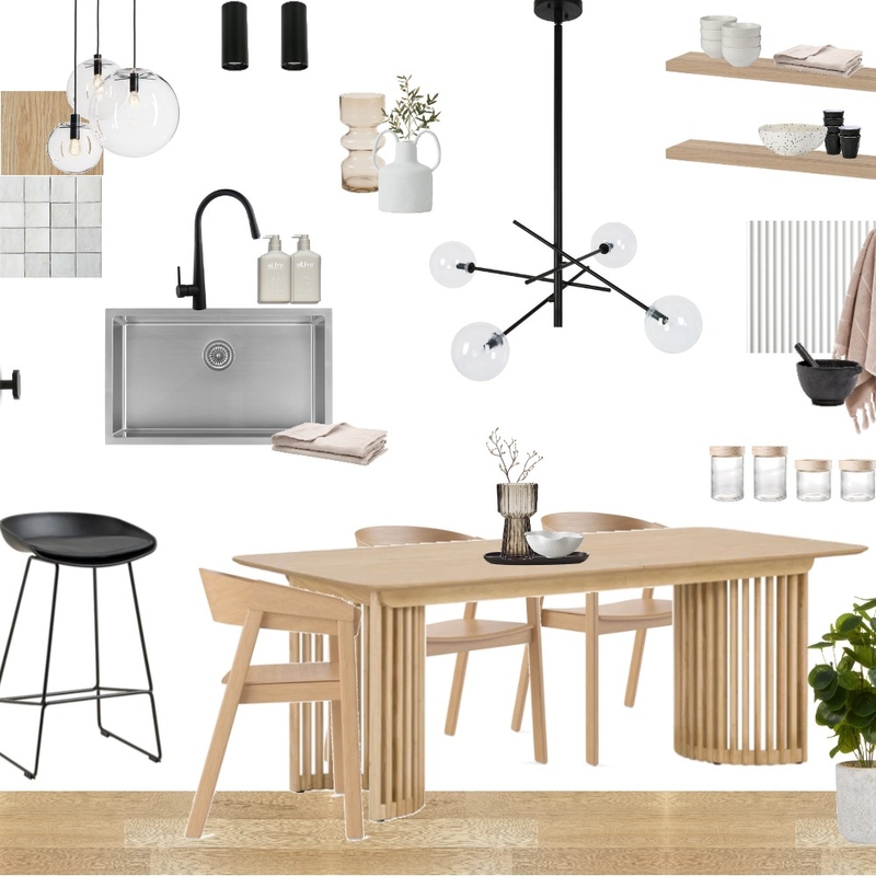 Thanh's Kitchen/Dining Sample Board Version 2 Mood Board by AJ Lawson Designs on Style Sourcebook