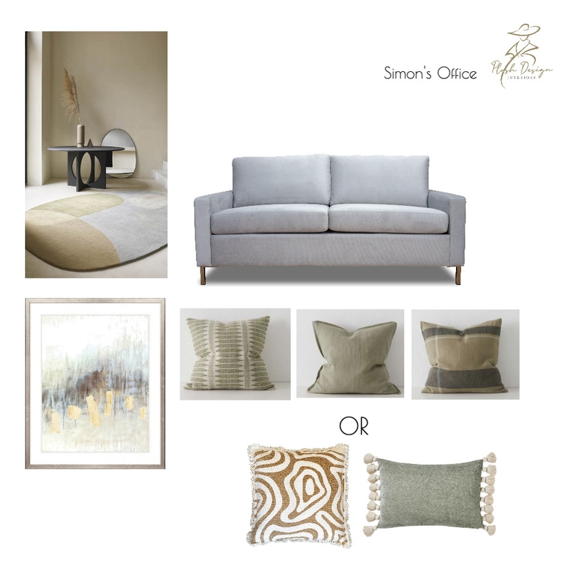 Simon's Office Mood Board by Plush Design Interiors on Style Sourcebook