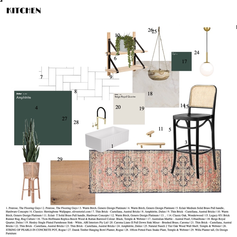 MOD9_KITCHEN Mood Board by Sydney Kaplan on Style Sourcebook