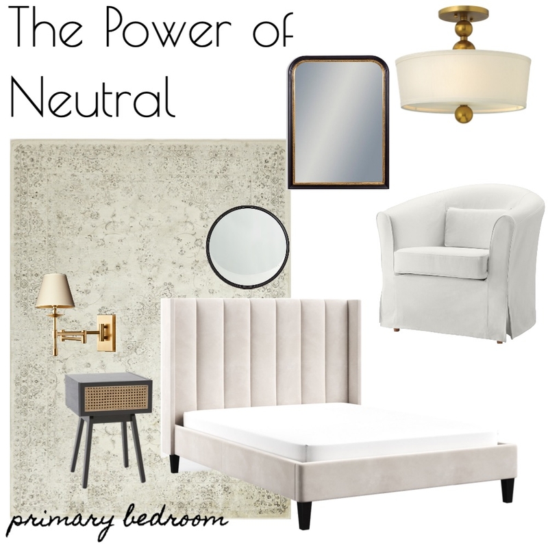 THE POWER OF NEUTRAL - Primary Bedroom Mood Board by RLInteriors on Style Sourcebook