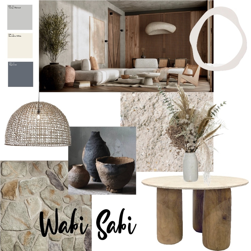 Wabi Sabi Mood Board by Kirsten B on Style Sourcebook