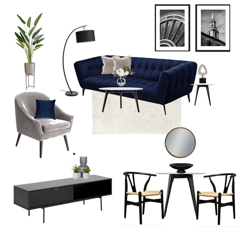 Asquith House - Living Concept 1 Mood Board by H | F Interiors on Style Sourcebook