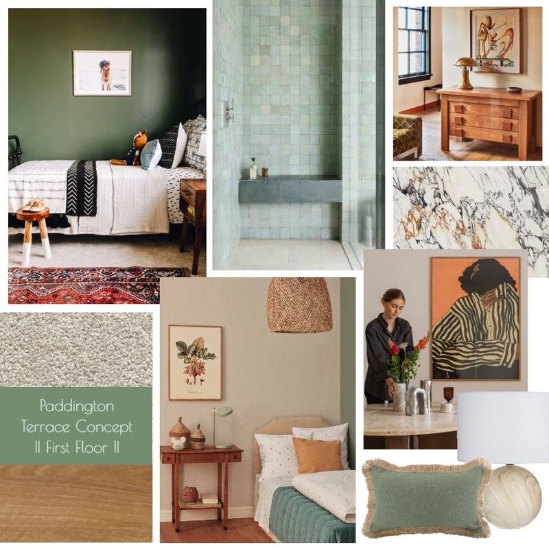 Paddington Terrace First Floor concept board Mood Board by Juliet Fieldew Interiors on Style Sourcebook