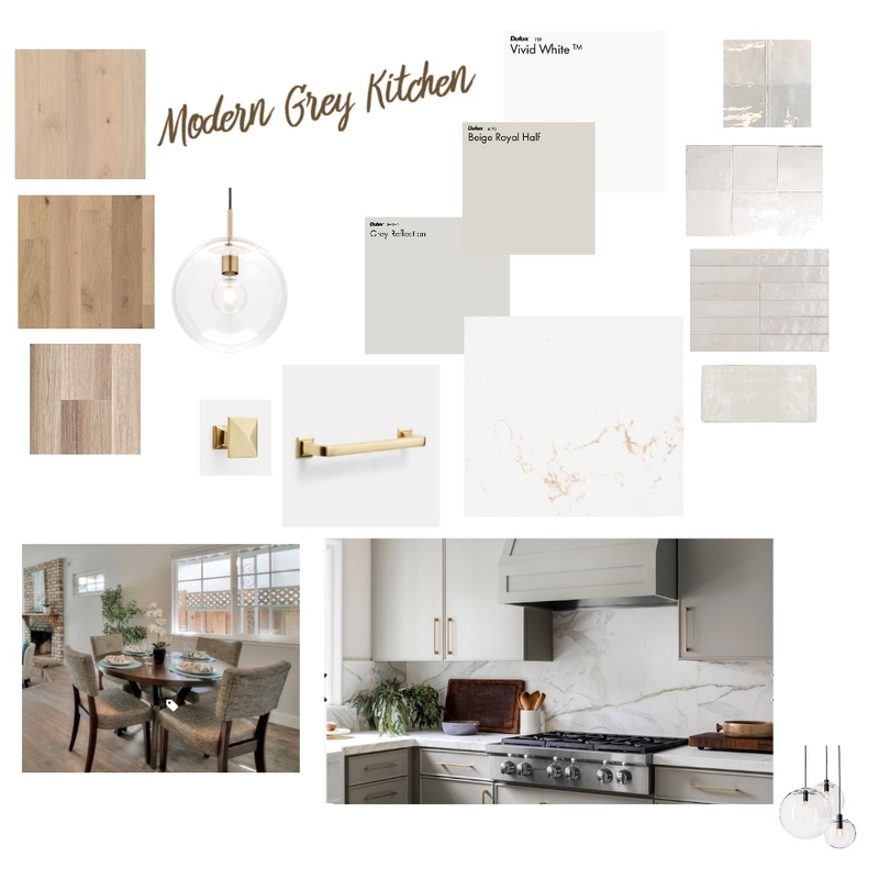 Modern Grey Kitchen Mood Board by Tanya Hunt on Style Sourcebook