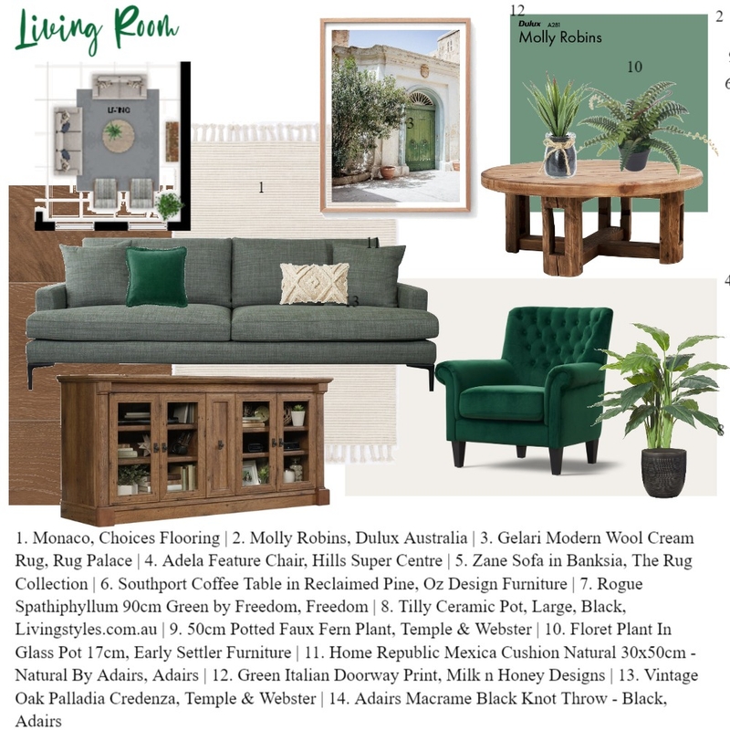 Living Room Mood Board by Kez1 on Style Sourcebook