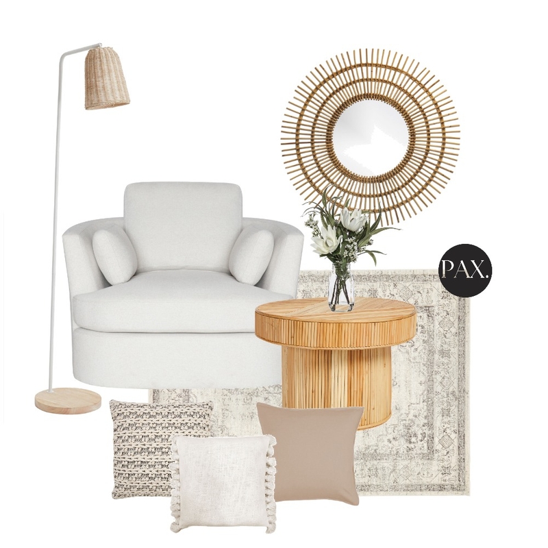 Neutral Reading Nook Mood Board by PAX Interior Design on Style Sourcebook