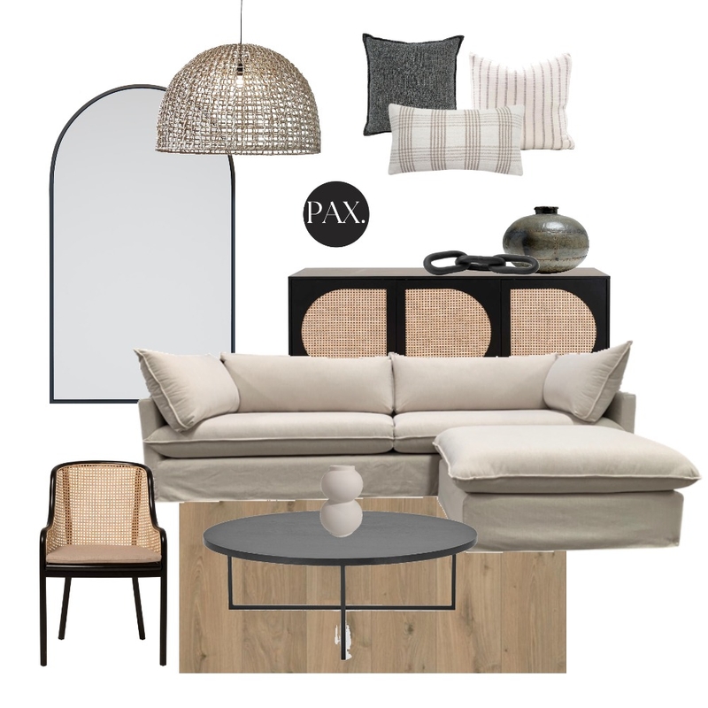 Warm Neutral Living Room Mood Board by PAX Interior Design on Style Sourcebook