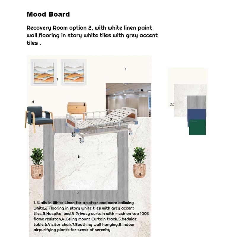 Jinjia Recovery Room option 2 Mood Board by Asma Murekatete on Style Sourcebook