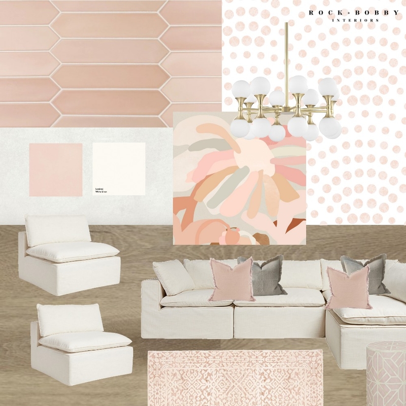 pink and peachy living Mood Board by ameliarogers on Style Sourcebook