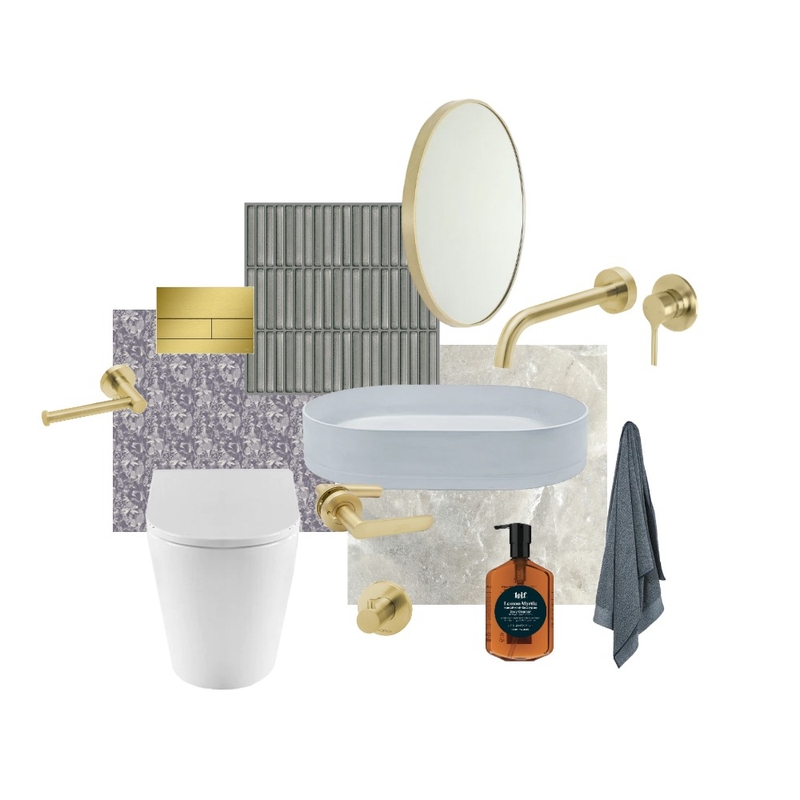 The Block - Tom and Sarah-Jane's Powder Room Mood Board by The Blue Space on Style Sourcebook