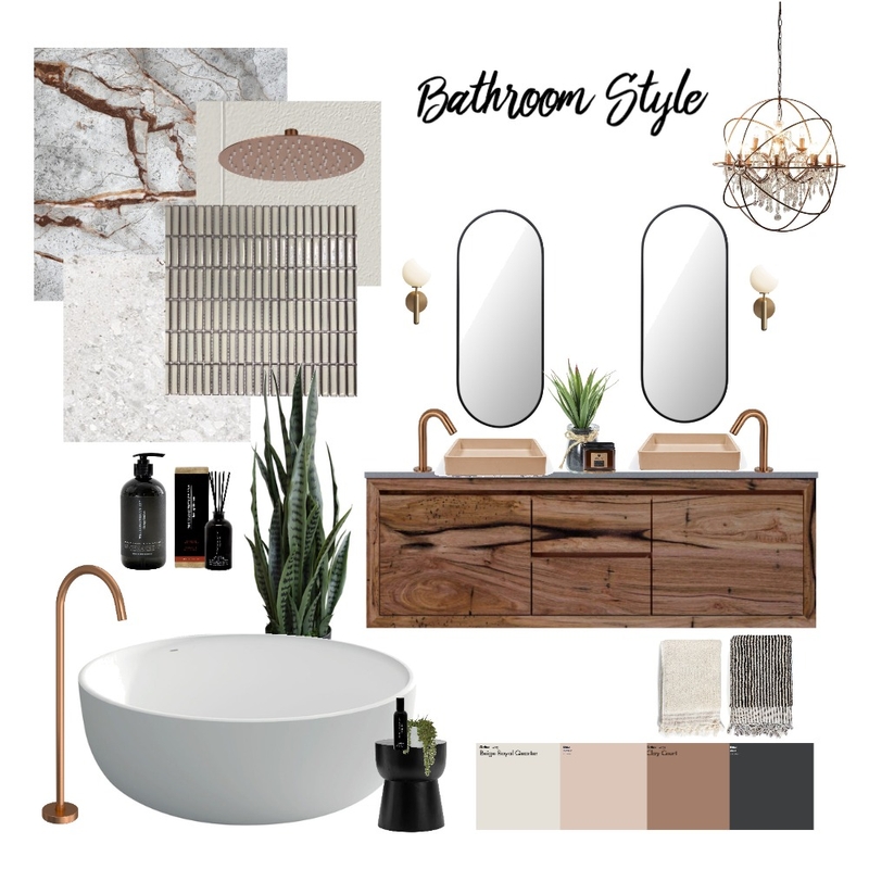 Modern Bathroom Mood Board by ALENKA INTERIORS on Style Sourcebook