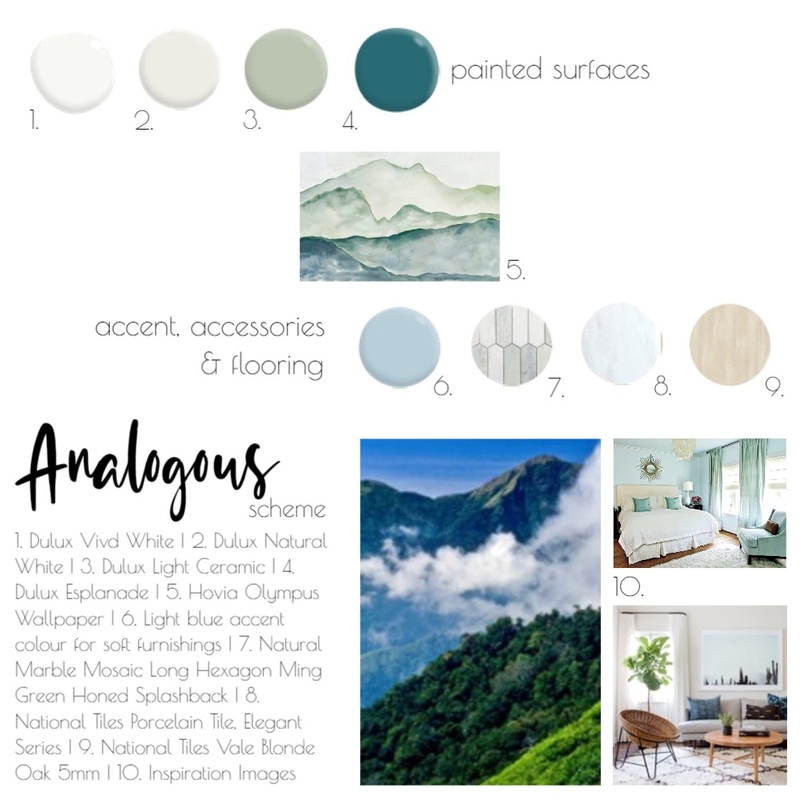 Analogous Mood Board by Ruffled Interiors on Style Sourcebook