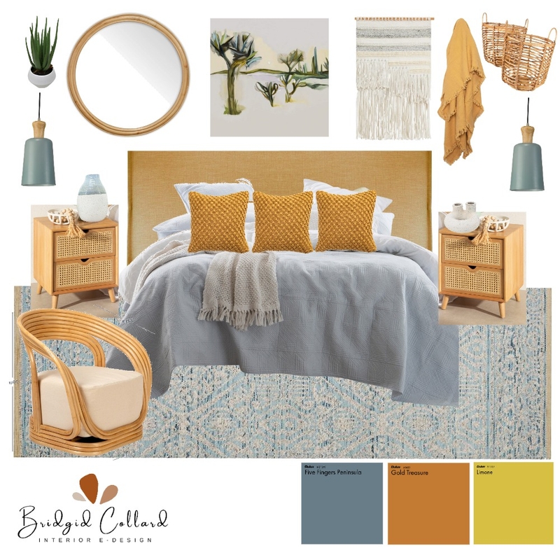 Spring Bedroom Mood Board by Bridgid Collard on Style Sourcebook