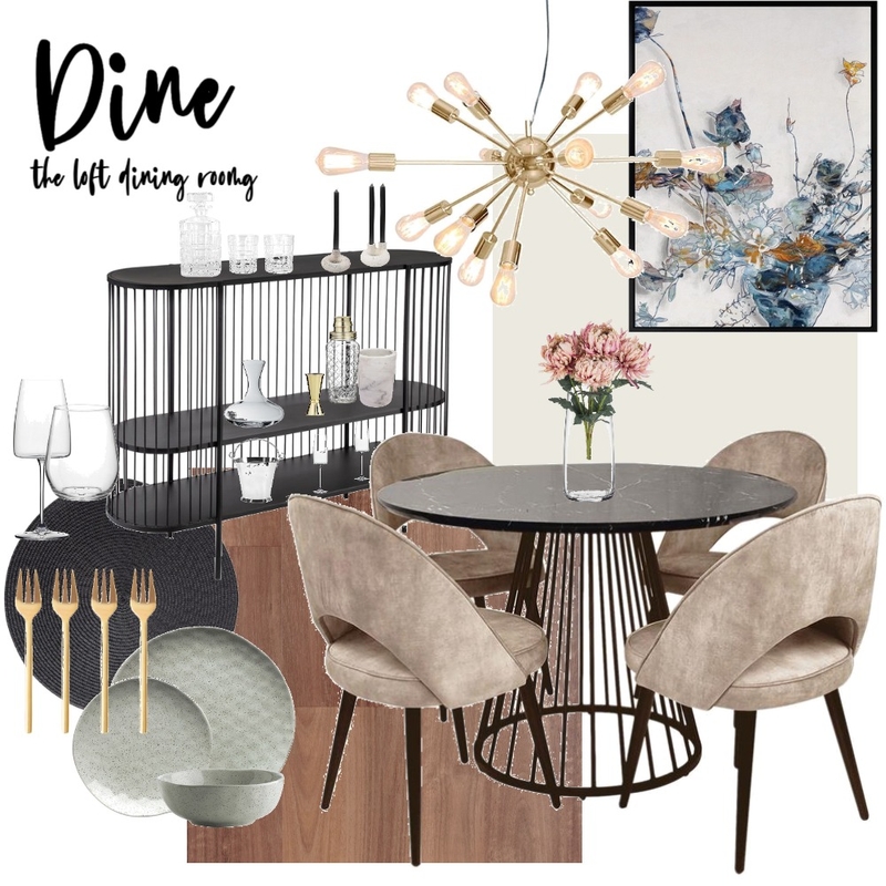 Loft dining Mood Board by bellamyea@gmail.com on Style Sourcebook