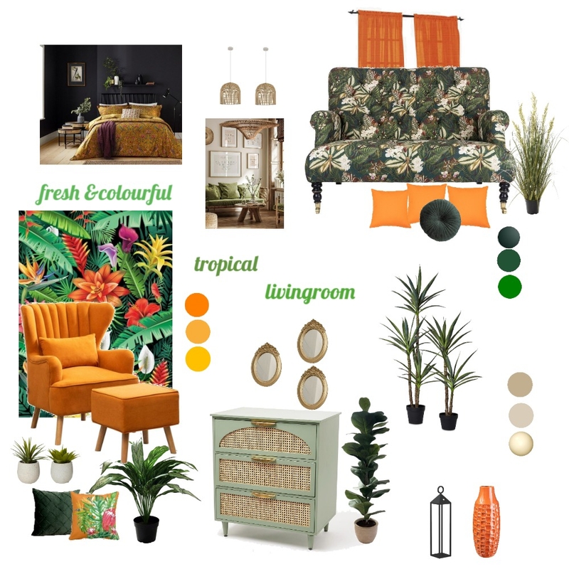 fresh & colourful tropical Mood Board by umilwahib on Style Sourcebook