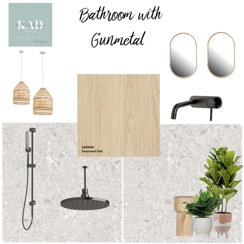 Gunmetal bathroom Mood Board by Kateandodesign on Style Sourcebook