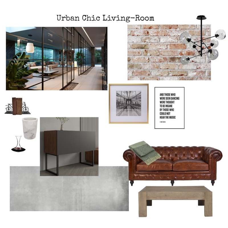 Urban Chic Living Mood Board by Emma Lee on Style Sourcebook