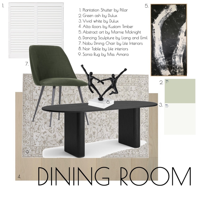 DINING ROOM SAMPLE BOARD MOD 9 Mood Board by bekbatham on Style Sourcebook
