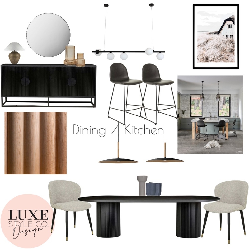 Contemporary Kitchen dining Mood Board by Luxe Style Co. on Style Sourcebook