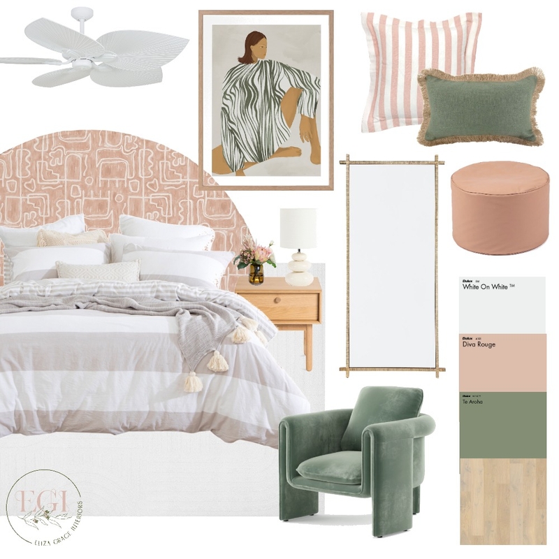 Dream Spring Bedroom Mood Board by Eliza Grace Interiors on Style Sourcebook
