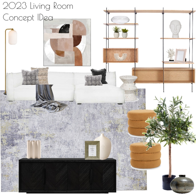 2023 Living Room Concept IDea Mood Board by celeste on Style Sourcebook