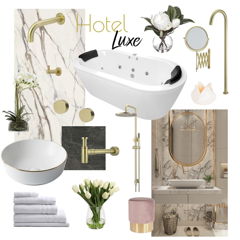 Hotel Luxe Gold Mood Board by CSugden on Style Sourcebook