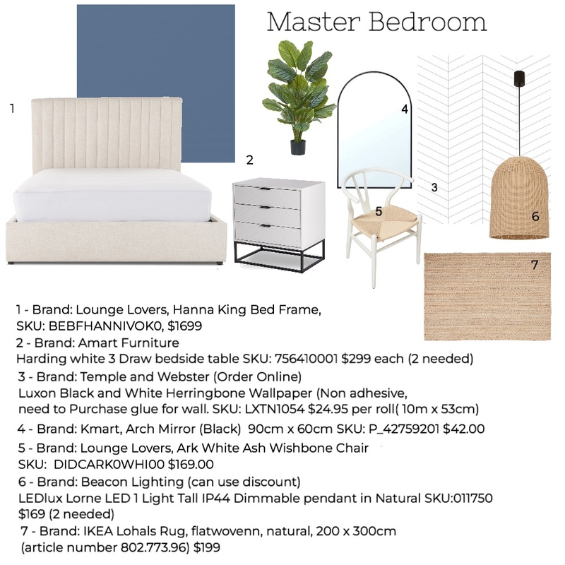 Master Bedroom Mood Board by Stacey Newman Designs on Style Sourcebook