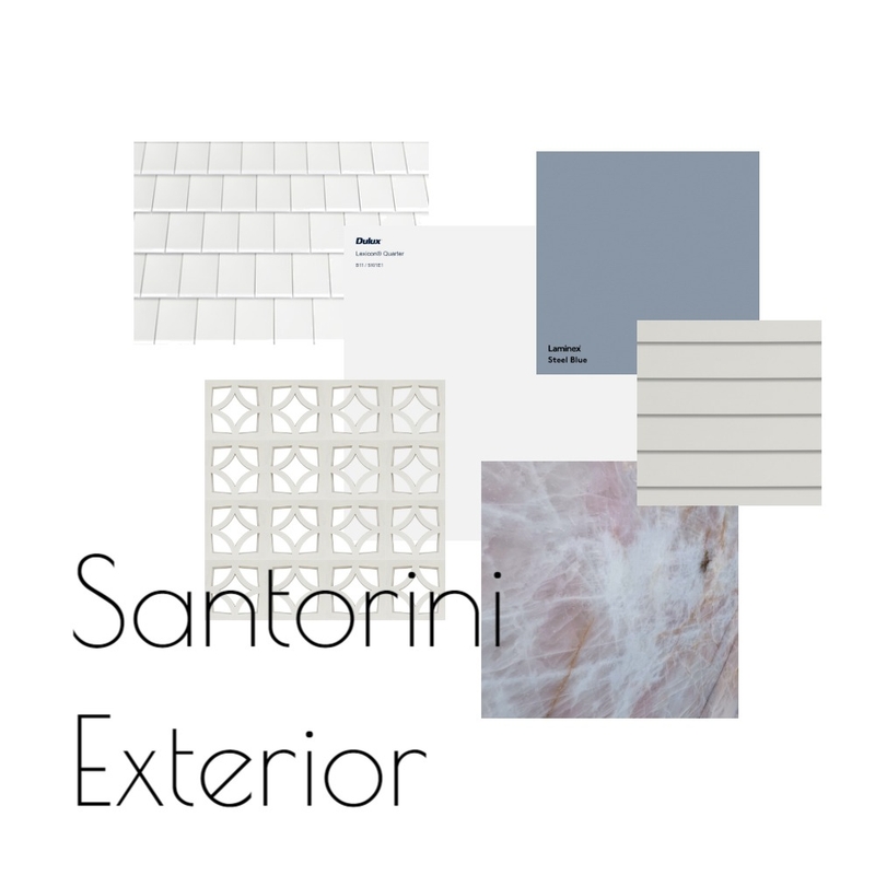 Santorini Exterior Mood Board by zmilburn on Style Sourcebook