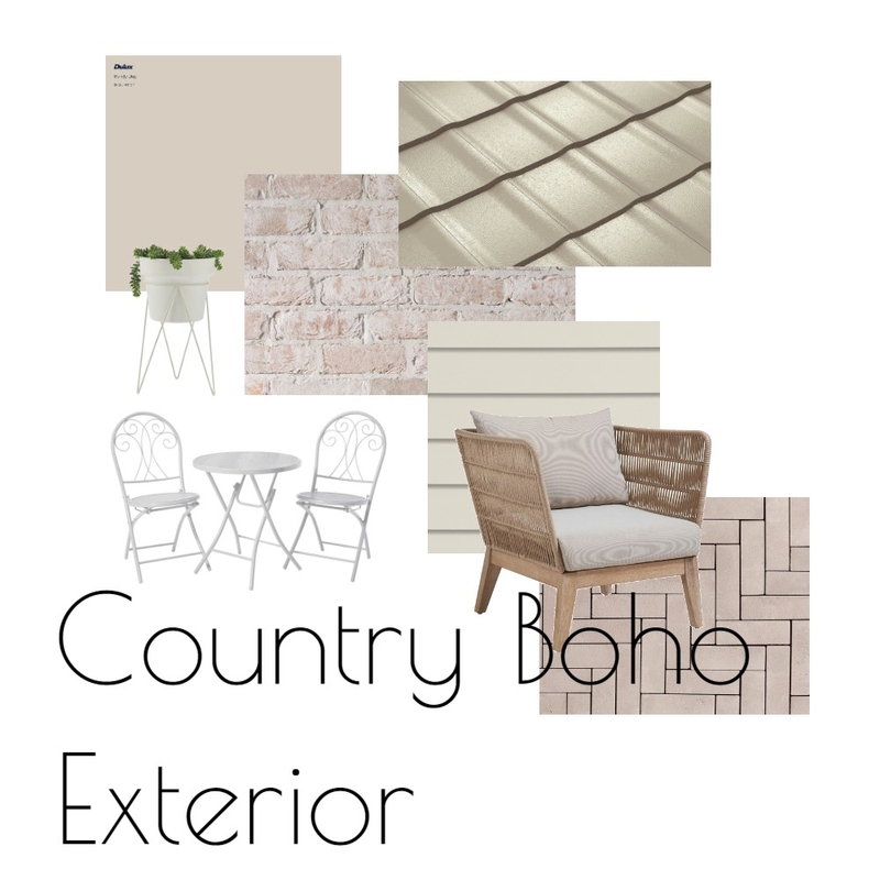 Country Boho Exterior Mood Board by zmilburn on Style Sourcebook
