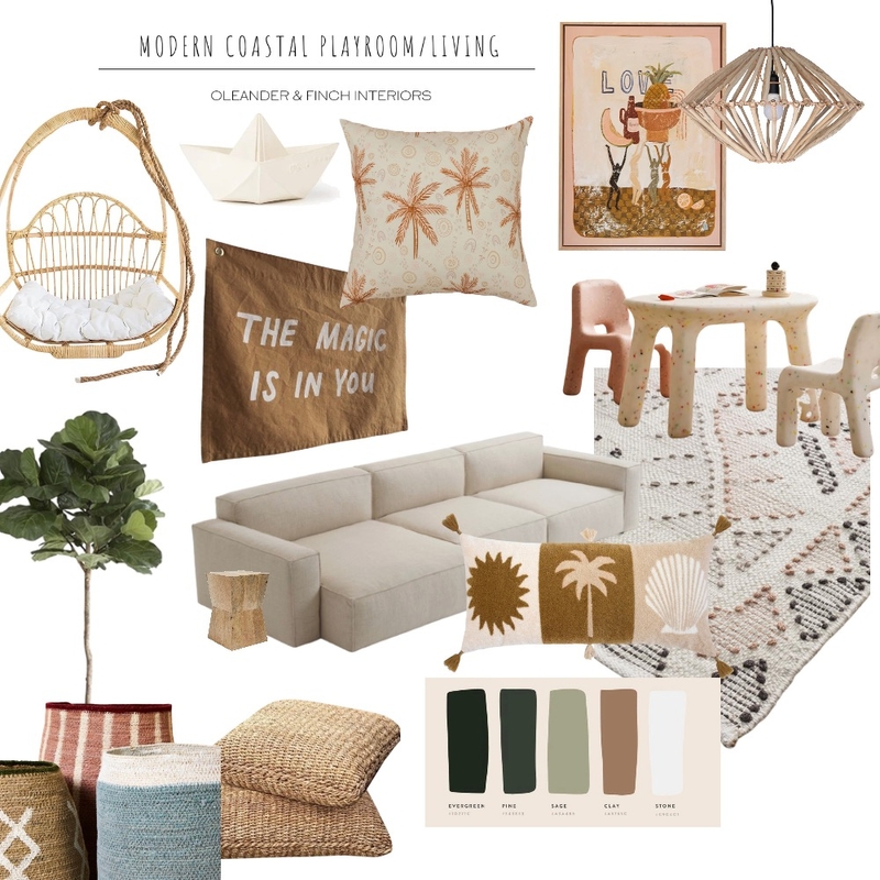 Coastal playroom Mood Board by Oleander & Finch Interiors on Style Sourcebook