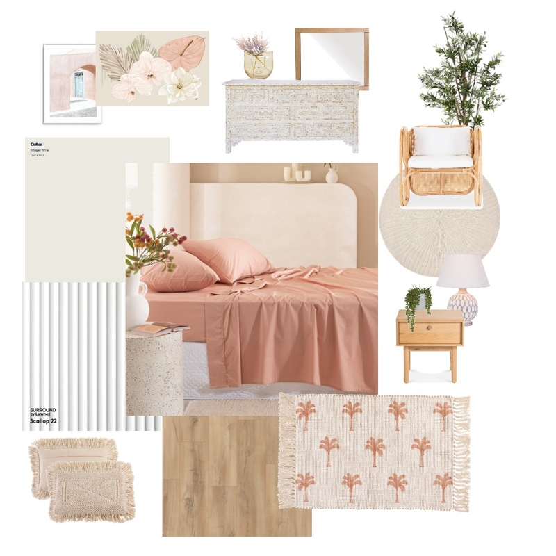 Pink Bedroom Mood Board by westofhere on Style Sourcebook