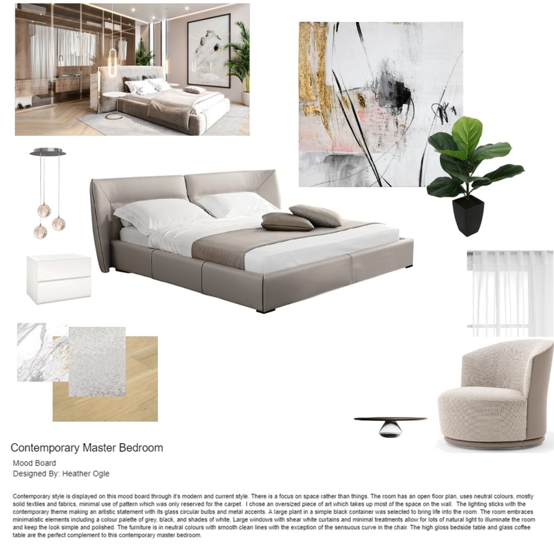 Contemporary Bedroom Mood Board by Heather Ogle on Style Sourcebook