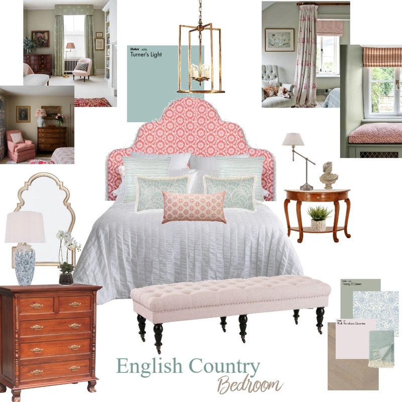 Module 3 - Country Colour Bedroom Mood Board by laurapenelopedesign on Style Sourcebook