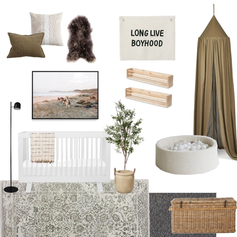Country Rustic Nursery Mood Board by Monica Bean Interiors on Style Sourcebook
