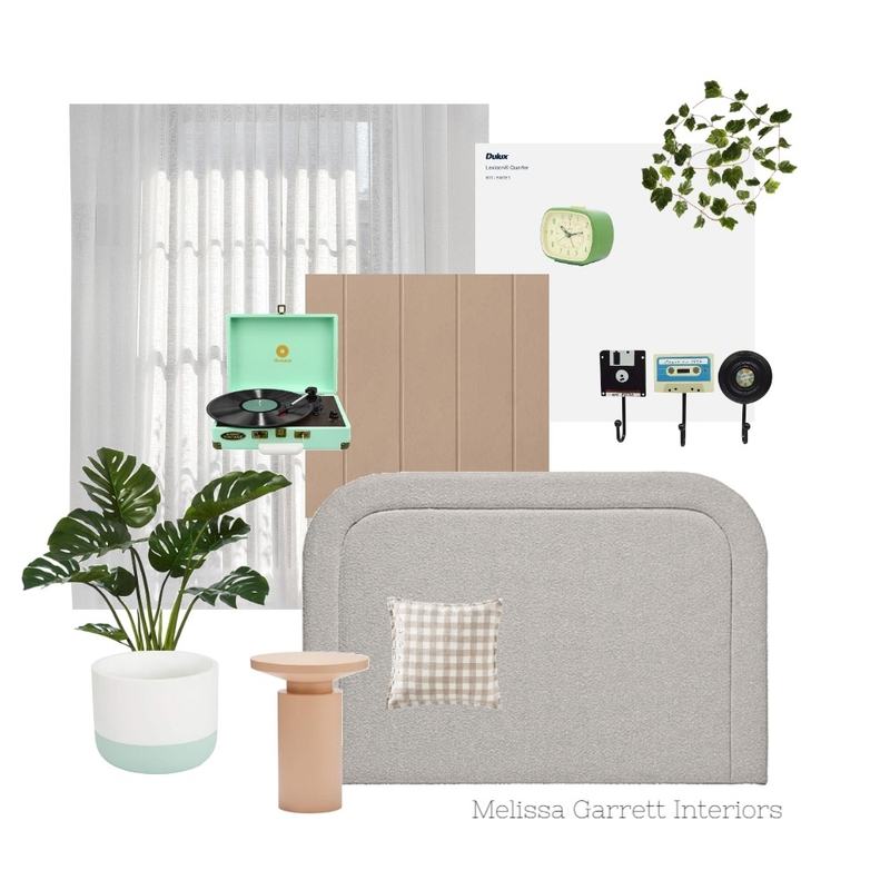 Teen retro bedroom Mood Board by Melissa Garrett Interiors on Style Sourcebook