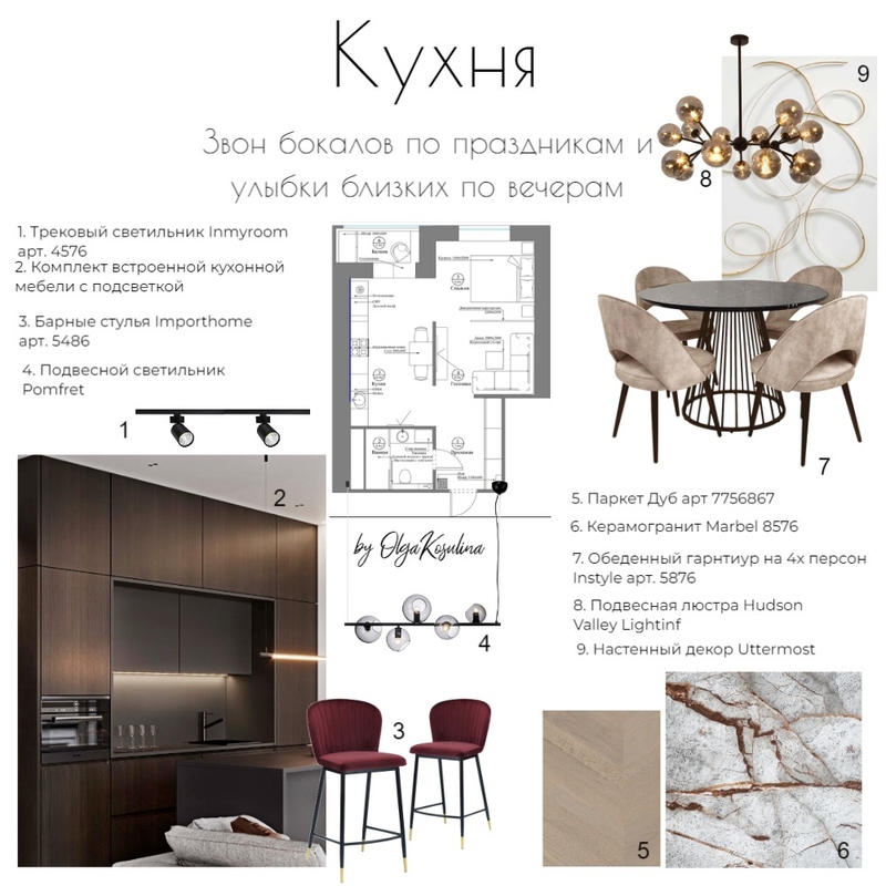 Кухня Mood Board by Ольга Косулина on Style Sourcebook