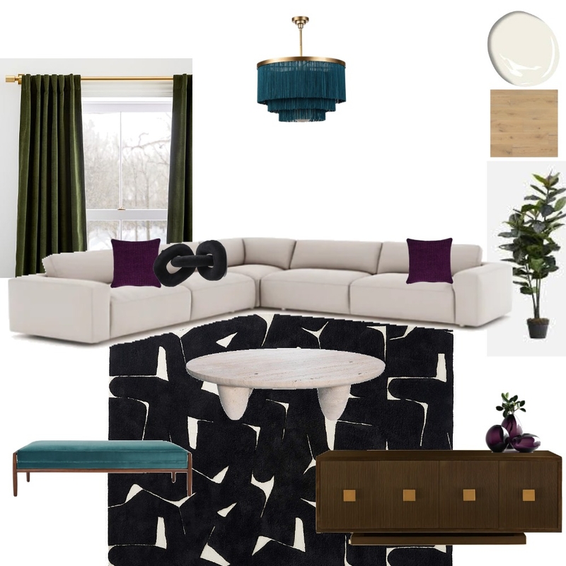 Living Room Contemporary Deco Mood Board by Style Fixation Interiors on Style Sourcebook