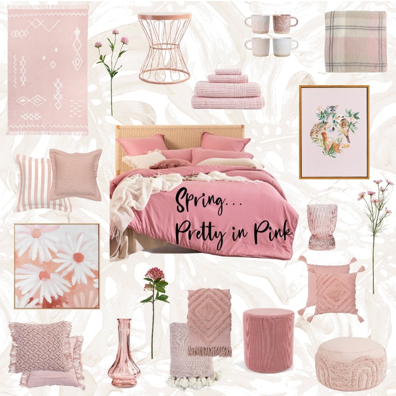 Pretty in Pink Bedroom Mood Board by Lucey Lane Interiors on Style Sourcebook