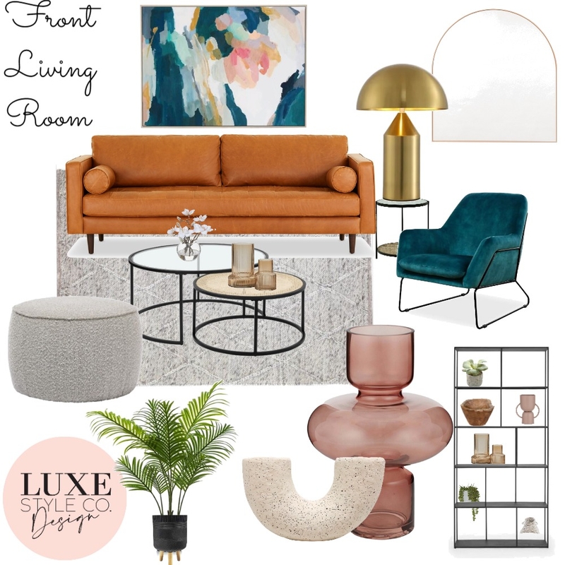 Front Living Room Mood Board by Luxe Style Co. on Style Sourcebook