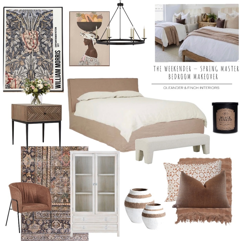 PT_Spring Master Bedroom Mood Board by Oleander & Finch Interiors on Style Sourcebook