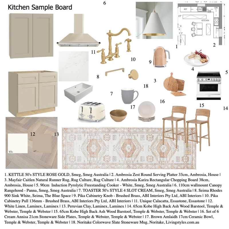 kitchen sample board draft Mood Board by sydneyb30 on Style Sourcebook