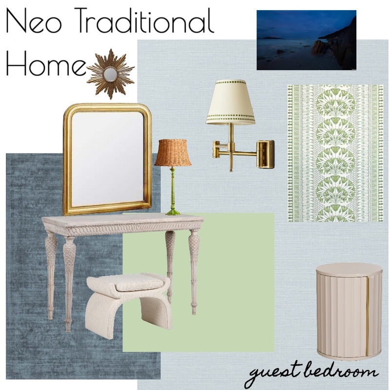 NEO TRAD HOME - Guest bedroom 02 Mood Board by RLInteriors on Style Sourcebook