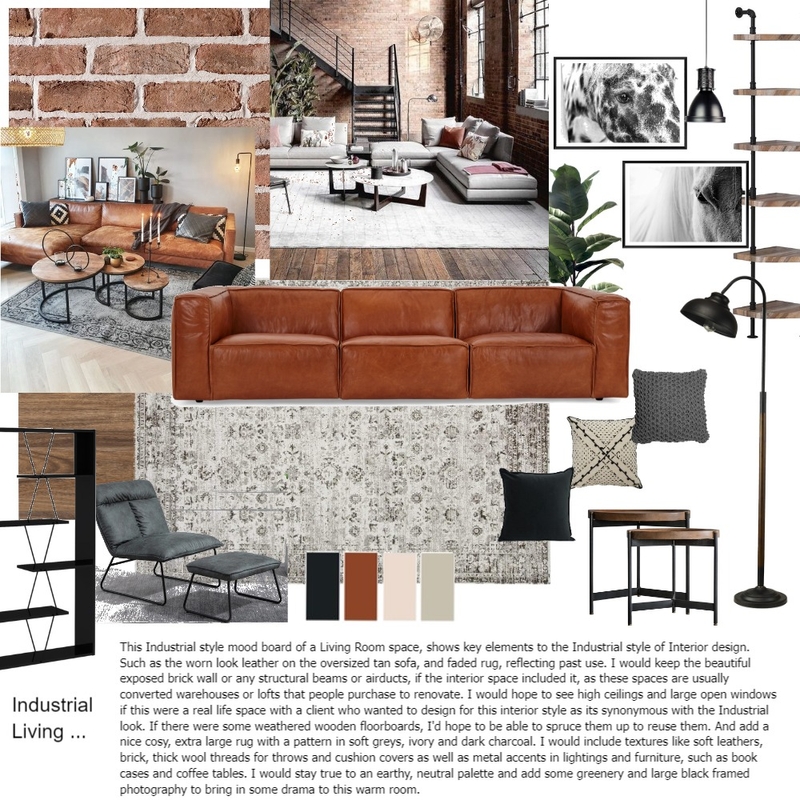 Industrial Living by Irene Borges Mood Board by Irene Borges on Style Sourcebook