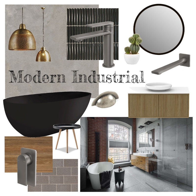 Modern Industrial Mood Board by CSugden on Style Sourcebook